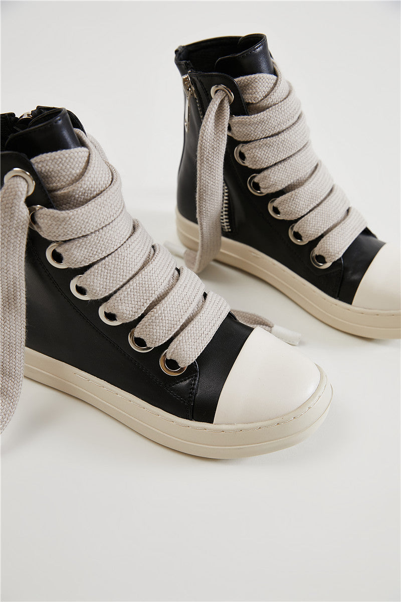 Rick Owens Jumbo Lace High Top Sneakers (UA) - UK 3.5 - CLEARANCE SALE 30% OFF - SHIPS TO THE UK ONLY
