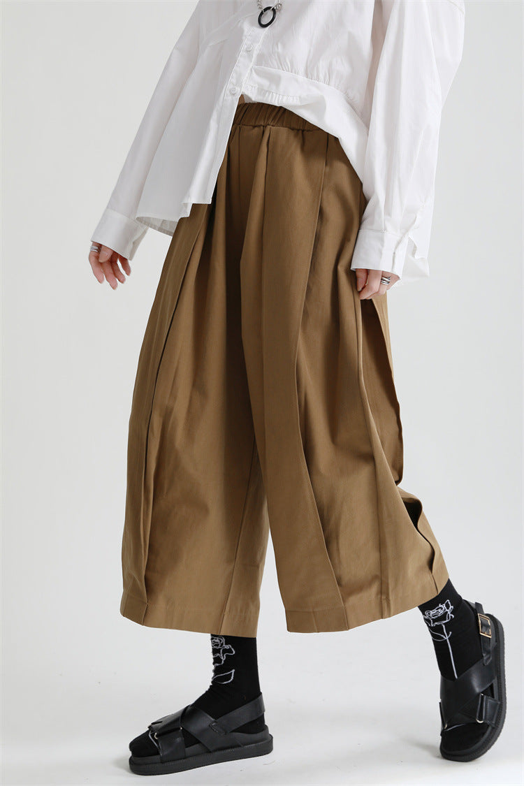 Pleated Cropped Pants - CLEARANCE SALE 30% OFF - SHIPS TO THE UK ONLY