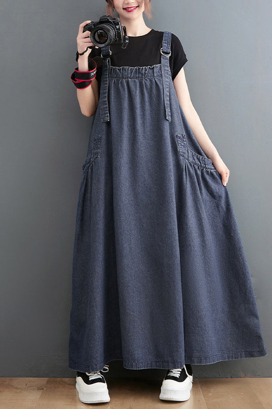 Denim Pinafore - CLEARANCE SALE 30% OFF - SHIPS TO THE UK ONLY