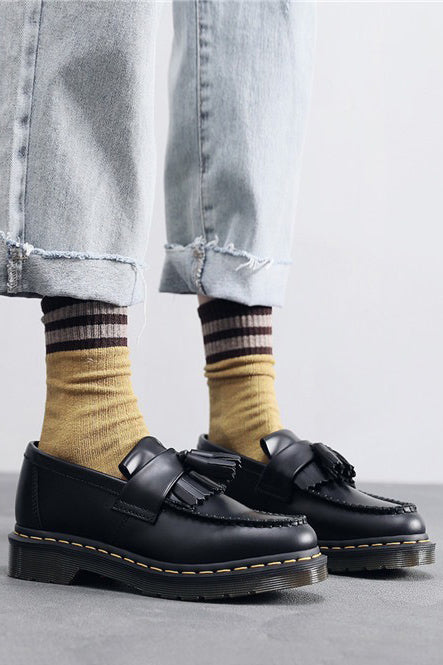 Yellow Stitch Tassel Loafers (UA) - UK 3.5 - CLEARANCE SALE 30% OFF - SHIPS TO THE UK ONLY