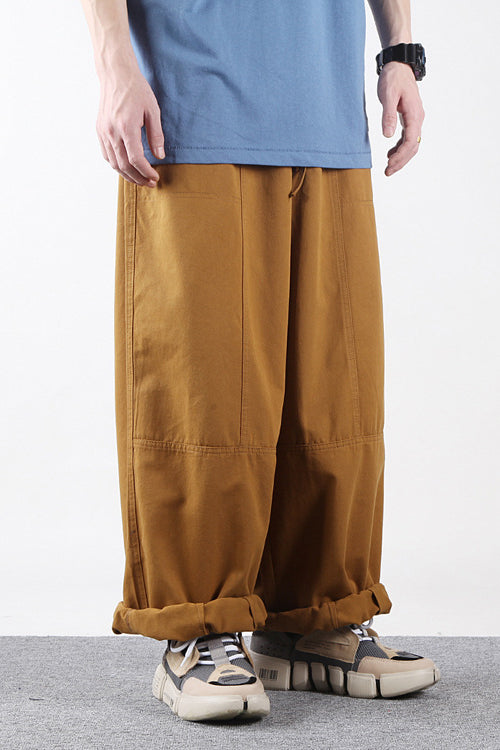 Tapered-fit Cotton Pants