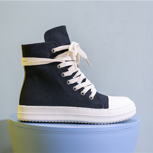 Rick Owens Canvas High Top Sneakers (UA)