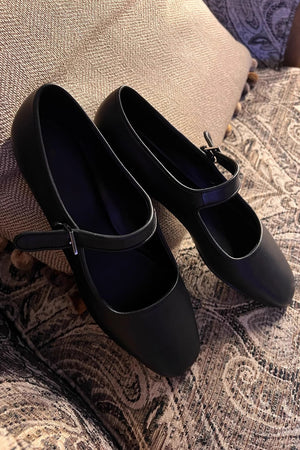 The-Row-style Ava Mary Jane Leather Flats