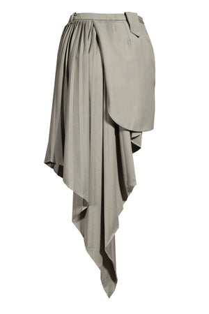 Cropped Jacket & Asymmetric Skirt 2-piece Set