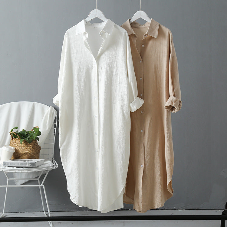 Cotton & Linen Shirt Dress