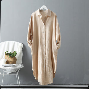 Cotton & Linen Shirt Dress