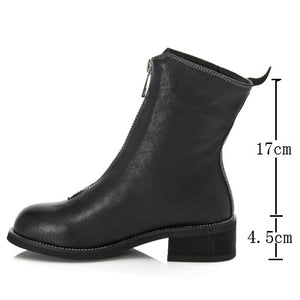 Guidi-style Front-zipper Boots
