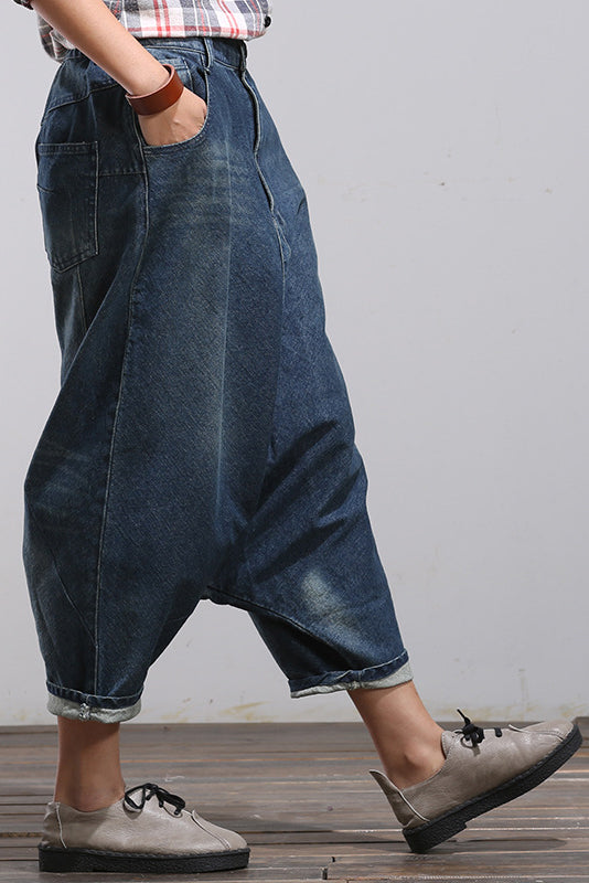 Drop-crotch Jeans