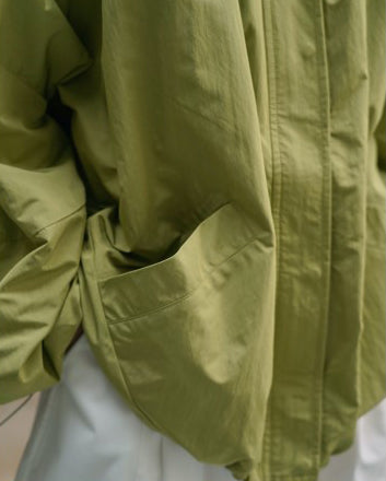 Drawstring Neckline & Hem Zip-up Jacket