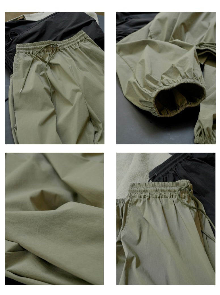 Casual Wide-leg Cuffed Pants