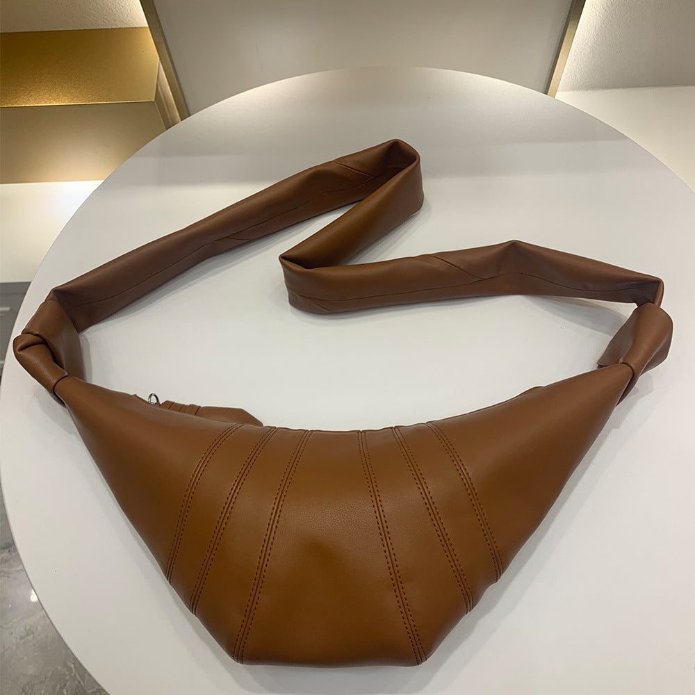 Lemaire-style Croissant Leather Cross Body Bag