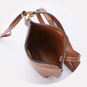 Loewe-style Gate Pocket Mini Bucket Bag