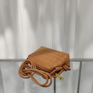 Bottega-Veneta-style Loop Candy Intrecciato Leather Shoulder Bag