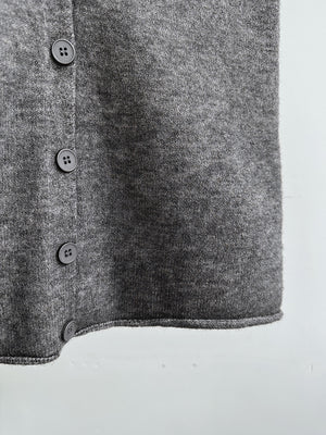 Knit Vest & Long Cardigan 2-piece Set