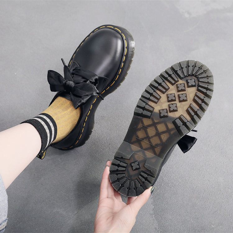 Dr. Martens Holly Leather Platform Shoes (UA)