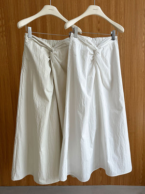 Twist-waist Brocade Skirt