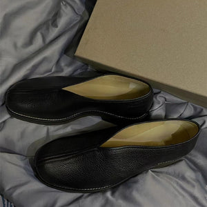 Lemaire-style Piped Loafers