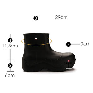 Bottega-Veneta-style Puddle Ankle Boots