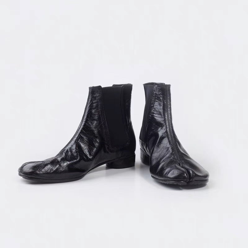Maison Margiela Patent Leather Tabi Boots (UA)