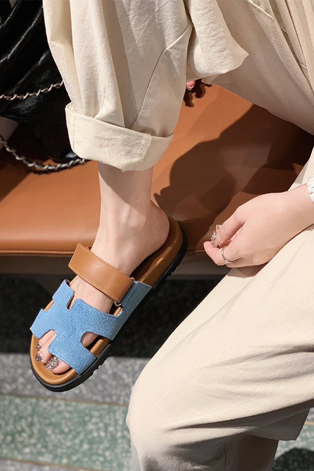 Hermes-style Chypre Sandals