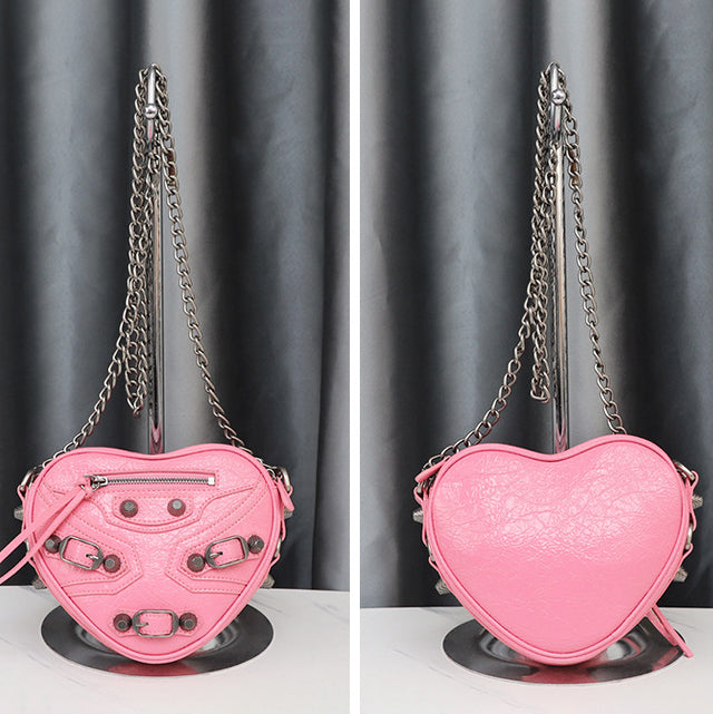 Balenciaga-style Le Cagole Heart Mini Bag