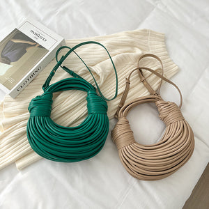 Bottega-Veneta-Style Double-knot Handbag