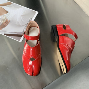 MM6-style Tabi Cut-out Sandals
