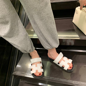 Hermes-style Chypre Sandals