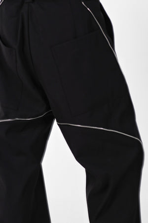 Zipper-slit Pants - WAIST 31" - SHIPS TO THE UK ONLY