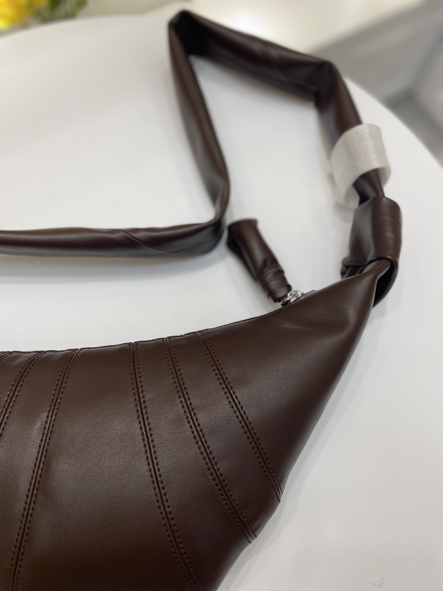 Lemaire-style Croissant Leather Cross Body Bag