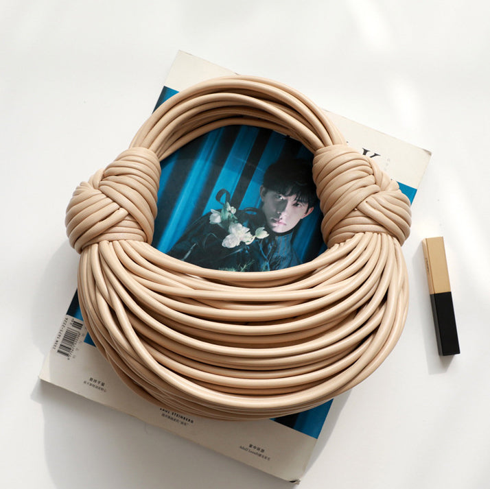 Bottega-Veneta-Style Double-knot Handbag