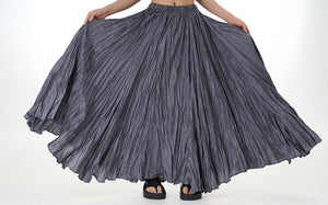 Asymmetric Crimped Skirt