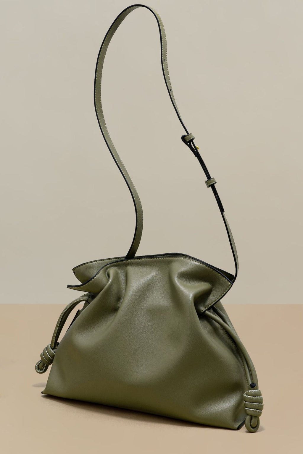 Loewe-style Flamenco Medium Clutch Bag