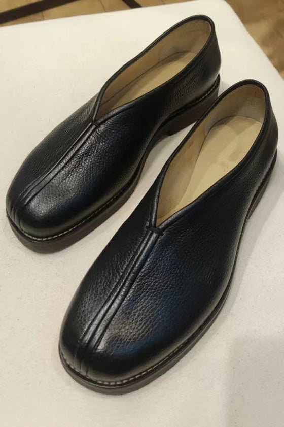 Lemaire-style Piped Loafers