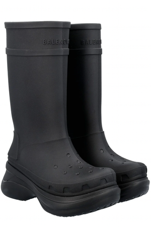 Balenciaga X Crocs Logo Debossed Boots (UA)