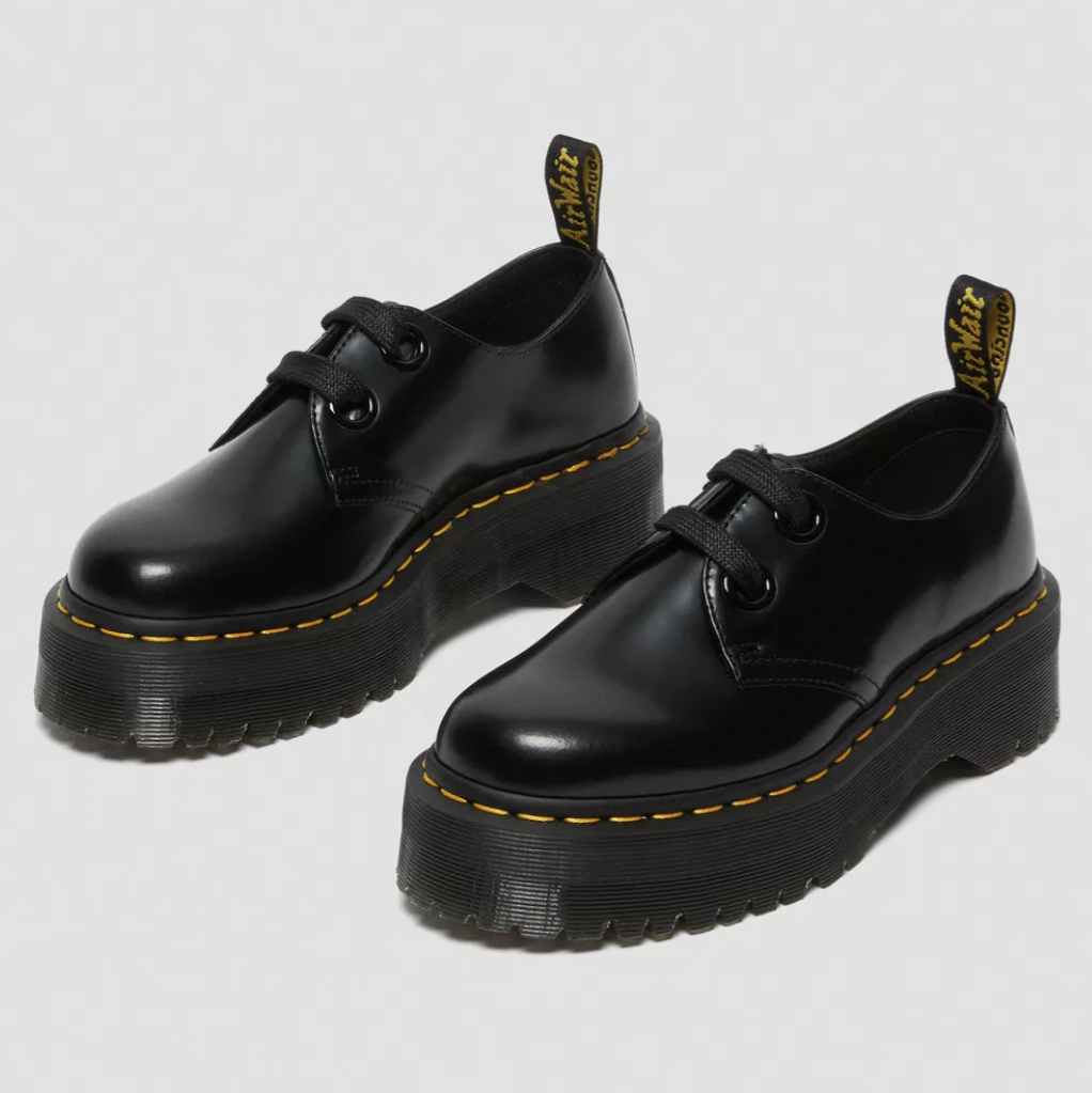 Dr. Martens Holly Leather Platform Shoes (UA)