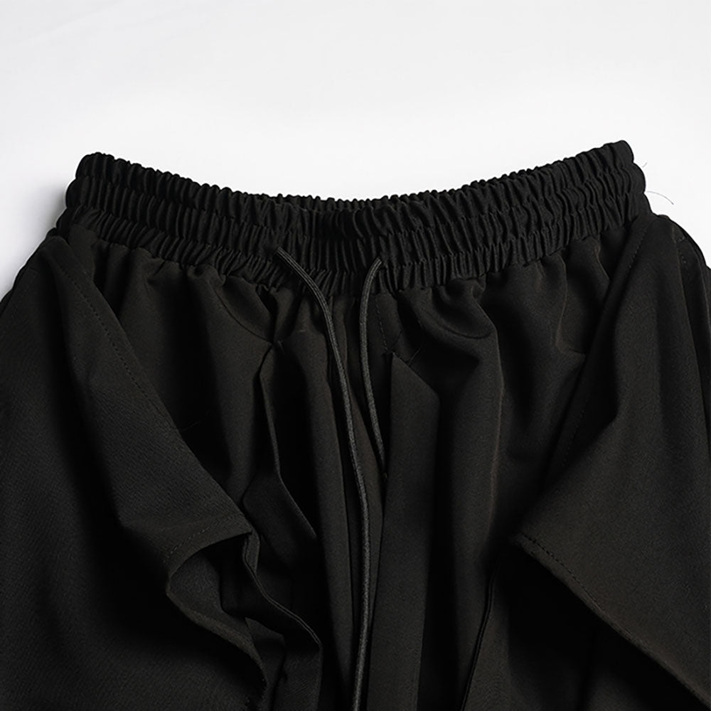 Yamamoto-style Layered Cropped Pants