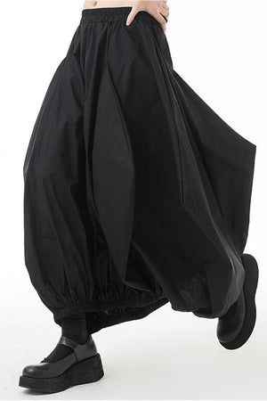 Yamamoto-style Chunky-pleat Balloon Skirt
