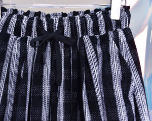 Wide-leg 9-point Striped Pants