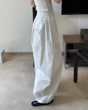 Wide-leg Cotton Pants
