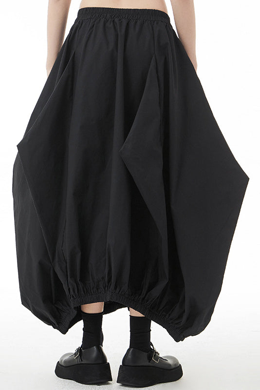 Yamamoto-style Chunky-pleat Balloon Skirt