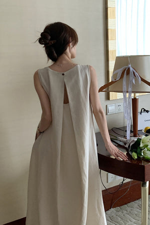 Cotton & Linen Tank Dress